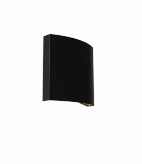 BORDE Kinkiet z włącznikiem w stylu nowoczesnym E27 max 10W LED Czarno-złoty Nowodvorski 8045