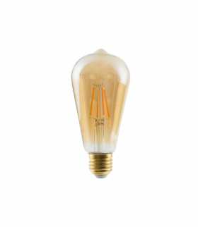 Żarówka VINTAGE LED E27, 6W Lampa LED max 6W 2200K 560lm Transparentny bursztynowy Nowodvorski 10594