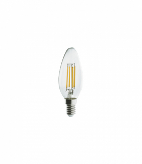 Żarówka LED E14, C35, 6W Lampa LED max 6W 3000K 650lm Transparentny bursztynowy Nowodvorski 10589