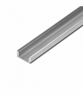 Profil aluminiowy do taśm LED, 2000 x 17 x 7 mm, nawierzchniowy, srebrny Orno AD-LP-6506G/2M
