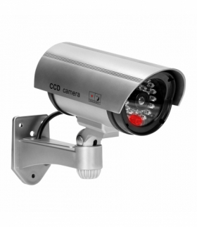 Atrapa kamery monitorującej CCTV, bateryjna, srebrna Orno CD-3/G