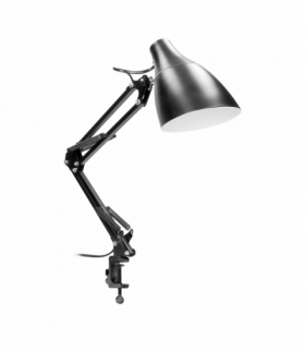 DIAN, lampa biurkowa przykręcana, 60W, E27, stalowa, czarna Orno DL-13/B