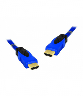 Kabel HDMI-HDMI 10m niebieski v1.4. LEXTON LXHD83