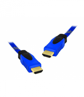 Kabel HDMI-HDMI 5m niebieski v1.4. LEXTON LXHD82