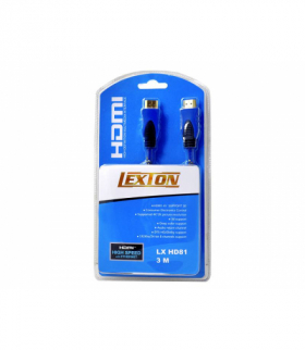 Kabel HDMI-HDMI 3m, niebieski, v1.4. LEXTON LXHD81