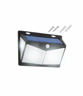 Lampa ścienna solarna LED 600lm z czujnikiem IP65 1800mAh LTC RTV0400065