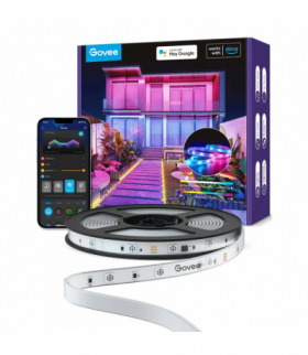 Govee H6172 Zewnętrzna 10m Taśma LED Wi-Fi, Bluetooth, RGBIC, IP65 GOVEE H61723D1