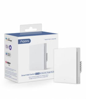 Aqara Wall Single Switch H1 Przełącznik bez Neutral, Zigbee 3.0, EU, WS-EUK01 AQARA WS-EUK01