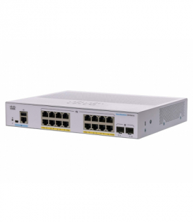Cisco CBS350-16FP-2G Switch 16x RJ45 1000Mb/s PoE, 2x SFP, 240W CISCO CBS350-16FP-2G-EU