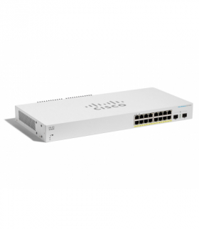 Cisco CBS220-16P-2G Switch 16x RJ45 1000Mb/s PoE, 2x SFP, Desktop, Rack, 130W CISCO CBS220-16P-2G-EU