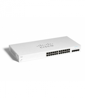 Cisco CBS220-24T-4X Switch 24x RJ45 1000Mb/s, 4x SFP+, Desktop, Rack CISCO CBS220-24T-4X-EU