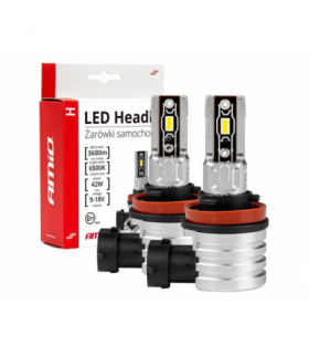 Żarówki samochodowe LED Headlights H-series mimi max 42W H8/H9/H11 kpl.2szt AMIO 03333