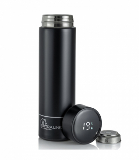 Extralink Smart Travel Mug Czarny Kubek termiczny Termos z wyświetlaczem LED EXTRALINK MUG-SMART500 BLACK