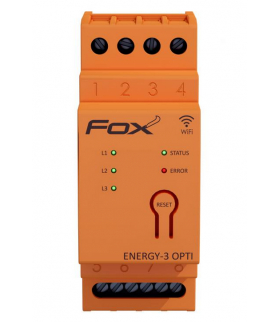 Monitor-licznik zużycia energii 3 fazowy - Energy-3-OPTI-200 Wi-MEF-3-OPT-200 FOX
