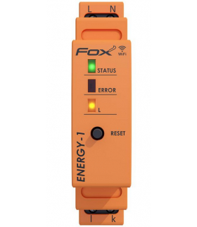 Monitor-licznik zużycia energii po wi-fi, 1 fazowy - ENERGY 1 Wi-MEF-1-40 FOX