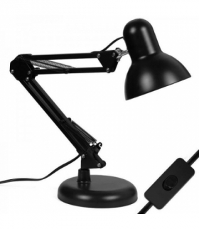 Lampka biurkowa, dla dziecka, szkolna, kreślarska E27 MT-811 czarna LXMT811C
