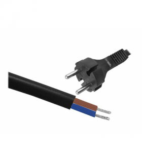 Przewód przyłączeniowy gumowy 2x1,5, kabel zasilający 5m. LXAST103