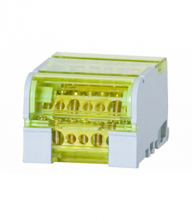 Blok rozdzielczy czterobiegunowy LBR - 407 (100A - 4x7 otworów) F-Elektro F2.0043