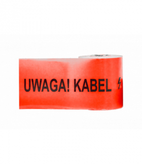 Folia kablowa czerwona szerokość 200mm, grubość 0,2mm, długość 100mb UWAGA KABEL F-Elektro F6.0418