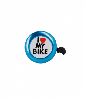 Dzwonek do roweru I love my bike niebieski TFO BIKE00024