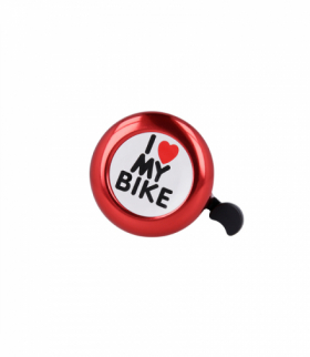Dzwonek do roweru I love my bike czerwony TFO BIKE00023