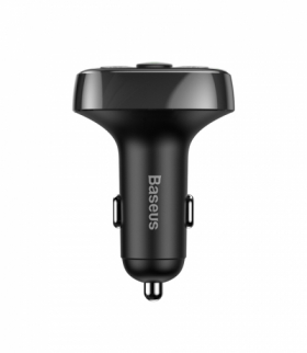 Baseus transmiter FM T-Shaped S-09A Bluetooth MP3 ładowarka samochodowa czarna TFO BRA012754