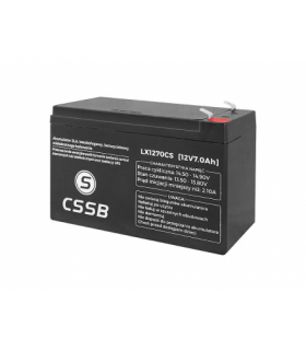Akumulator bezobsługowy SLA 12V7.0Ah CSSB LX1270CS