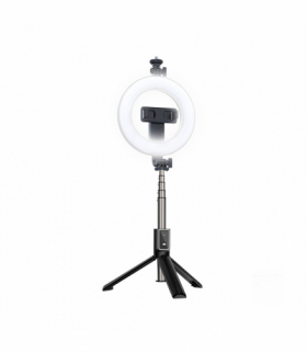 XO selfie stick Bluetooth tripod SS12 czarny 95cm z lampą LED TFO GSM175599