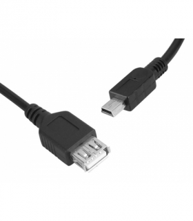 Kabel USB gniazdo A - wtyk mini USB 5pin. LAMEX LX2905/1