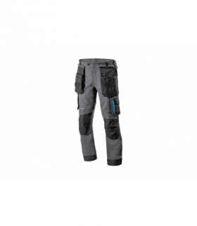 TAUBER spodnie ochronne 4-way stretch ciemnoszare 2XL (56) Hogert HT5K812-2XL