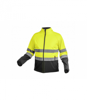 EXTER kurtka ostrzegawcza softshell żółta 3XL (58) Hogert HT5K335-3XL