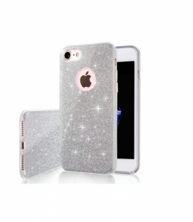 Nakładka Glitter 3w1 do iPhone 15 Plus 6,7" srebrna TFO TFO GSM175181