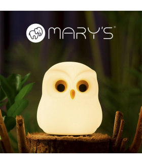 MARY'S LAMPKA NOCNA LED SOWA Bezprzewodowa Tryb RGB