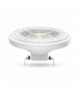 Żarówka AR111 LED G53 COB, 15W, barwa światła ciepła biała, obudowa w kolorze białym, klosz przezroczysty