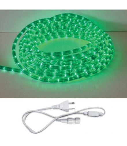 Wąż świetlny z akcesoriami LED ROPELIGHT SET 2 LINE GREEN 10M IDEUS 02222