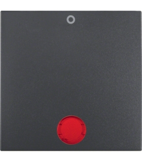 Klawisz z czerwoną soczewką i nadrukiem "0", do łączników 2- i 3-biegunowych antracyt mat