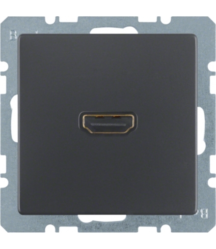 Q.x Gniazdo HDMI, antracyt aksamit, lakierowany Berker 3315426086