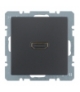 Q.x Gniazdo HDMI, antracyt aksamit, lakierowany Berker 3315426086