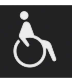 W.1 Folia do sygnalizatora świetlnego symbol "wózek inwalidzki" Berker 19058003