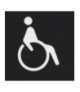 W.1 Folia do sygnalizatora świetlnego symbol "wózek inwalidzki" Berker 19058003