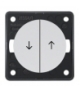 Integro Flow Łącznik żaluzjowy wieloklawiszowy przyciskowy, z nadrukiem symbolu "Strzałka", biały, połysk Berker 936532509