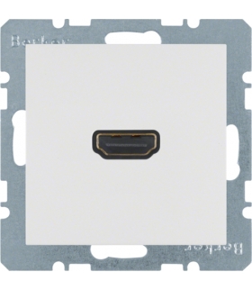 B.x/S.1 Gniazdo HDMI, biały, połysk Berker 3315428989