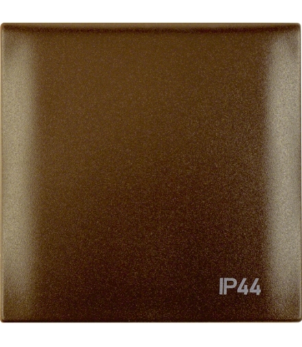 Integro Flow Ramka z pokrywą z nadrukiem "IP44", brązowy, mat Berker 918282591