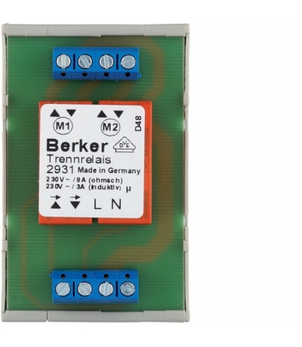 Akcesoria osprzęt Przekaźnik rozdzielający DMS, mechanizm, zaciski śrubowe Berker 2931