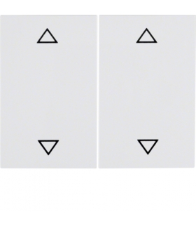 K.1 Klawisze z nadrukiem symbolu "strzałki" do łącznika 2-klawiszowego, biały Berker 14357209