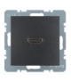 B.x Gniazdo HDMI z przyłączem 90°, antracyt, mat Berker 3315431606