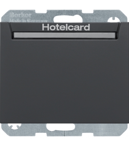 K.1 Łącznik przekaźnikowy na kartę hotelową, antracyt mat Berker 16417116