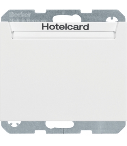 K.1 Łącznik przekaźnikowy na kartę hotelową, biały mat Berker 16417119