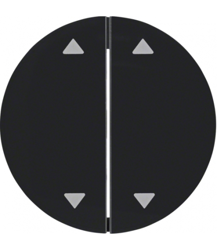 R.1/R.3 Klawisze z nadrukiem symbolu "strzałki" do łącznika 2-klawiszowego, czarny, połysk Berker 16442045