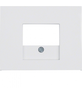 K.1 Płytka czołowa do gniazda głośnikowego i gniazda ładowania USB, biały Berker 10357009